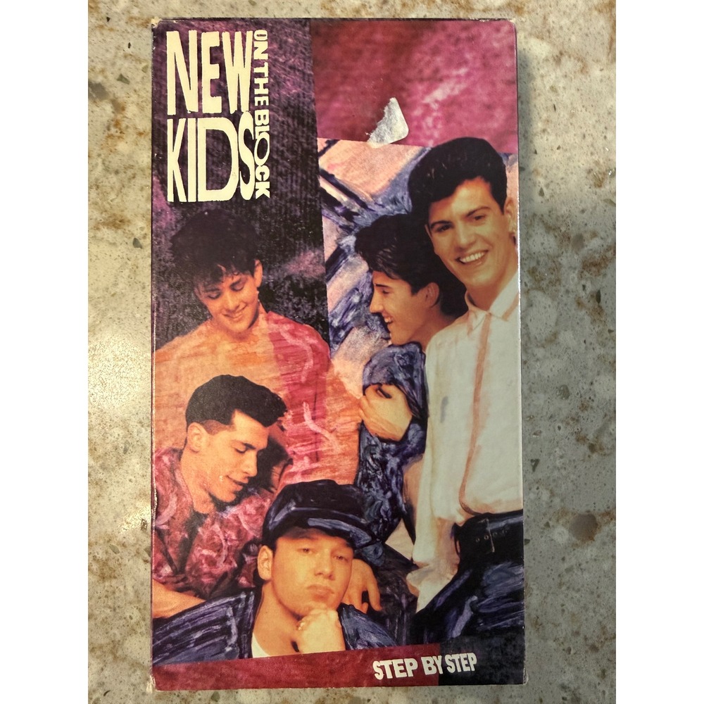 New Kids on the Block Step by Step VHS 1990 NKOTB Music Videos Live Performances